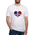 thumbnail image 1 of CafePress - Dominican Heart Fitted T Shirt - Fitted T-Shirt, Vintage Fit Soft Cotton Tee, 1 of 4