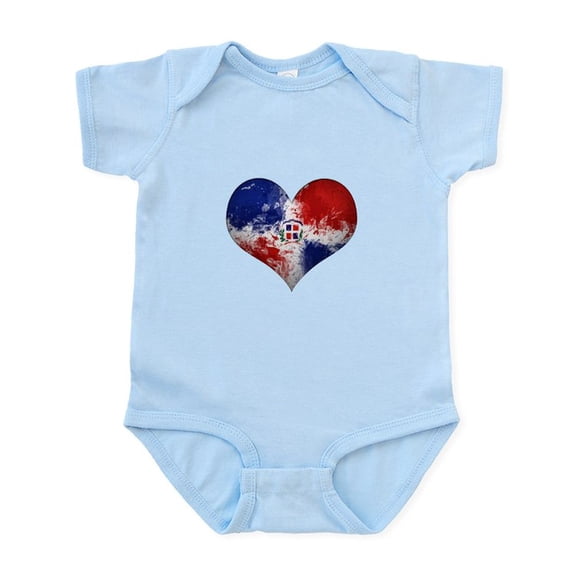 CafePress - Dominican Heart Infant Bodysuit - Baby Light Bodysuit, Size Newborn - 24 Months