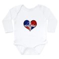 thumbnail image 1 of CafePress - Dominican Heart Long Sleeve Infant Bodysuit - Long Sleeve Cotton Baby Bodysuit, 1 of 4