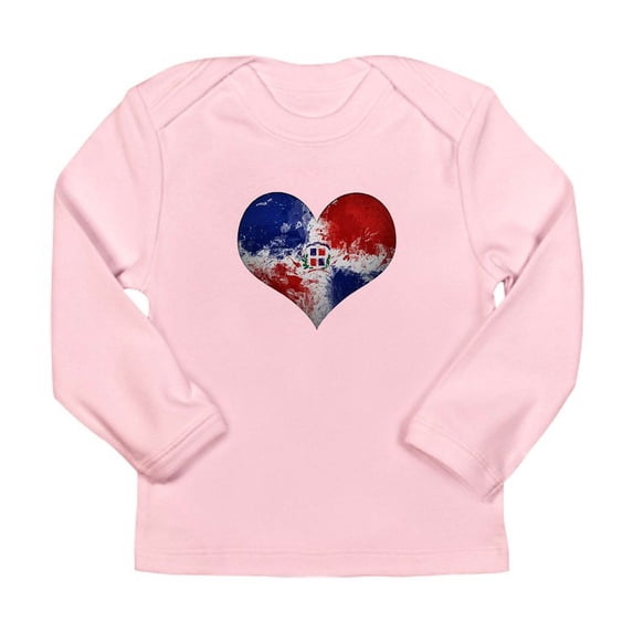 CafePress - Dominican Heart Long Sleeve Infant T Shirt - Long Sleeve Infant T-Shirt