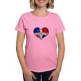 thumbnail image 1 of CafePress - Dominican Heart Women's Dark T Shirt - Women's Traditional Fit Dark T-Shirt, 1 of 4