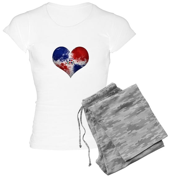 CafePress - Dominican Heart - Women's Light Pajamas