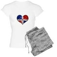thumbnail image 1 of CafePress - Dominican Heart - Women's Light Pajamas, 1 of 4
