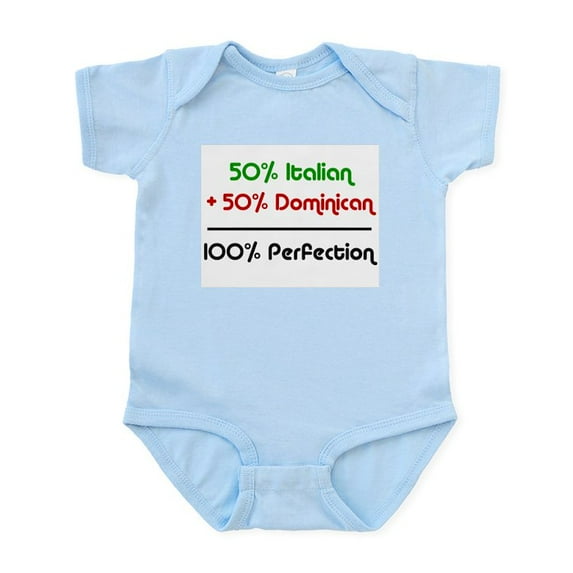 CafePress - Dominican & Italian Infant Creeper - Baby Light Bodysuit, Size Newborn - 24 Months