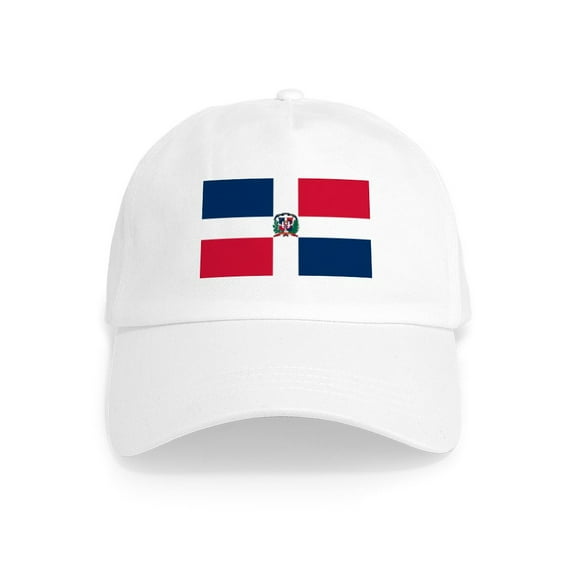 CafePress - Dominican Republic Flag Cap - Adjustable 100% Brushed Unisex Casual Cotton Baseball Cap, Beige, 1