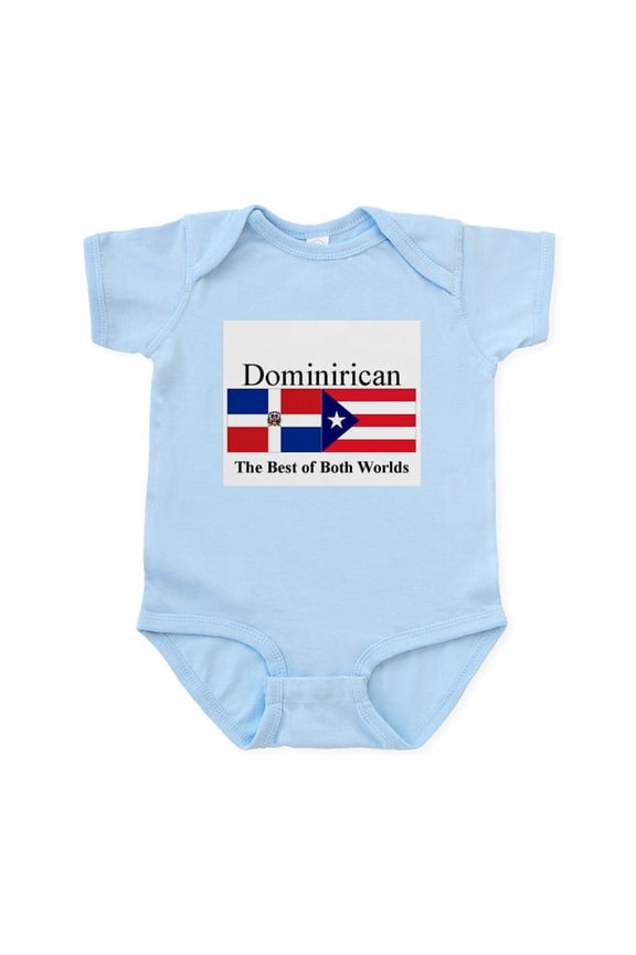 - Dominirican Infant Creeper - Baby Light Bodysuit, Size Newborn - 24 Months
