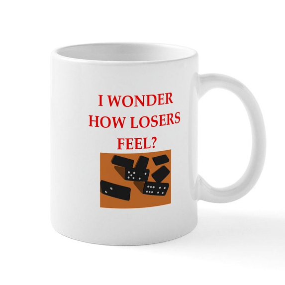 CafePress - Dominoes Mugs - 11 oz Ceramic Mug - Novelty Coffee Tea Cup