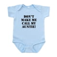 thumbnail image 1 of CafePress - Don’T Make Me Call My Auntie Body Suit - Baby Light Bodysuit, Size Newborn - 24 Months, 1 of 4