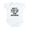 thumbnail image 1 of CafePress - Don’T Make Me Call My Godmother Body Suit - Baby Light Bodysuit, Size Newborn - 24 Months, 1 of 4