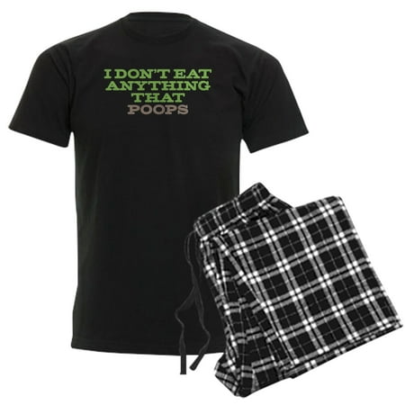 CafePress - Don't Eat Anything That Poops Men's Dark Pajamas - Men's Dark Loose Fit Cotton Pajama Set