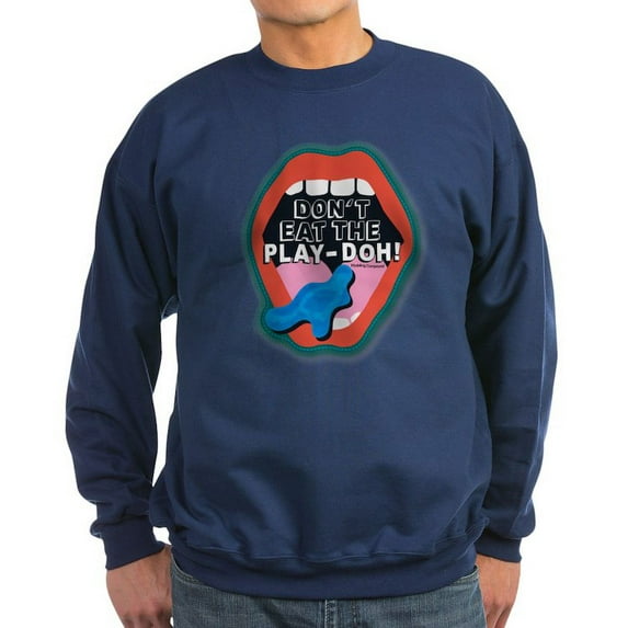 CafePress - Don't Eat The Play Doh! Sweatshirt - Classic Crew Neck Sweatshirt