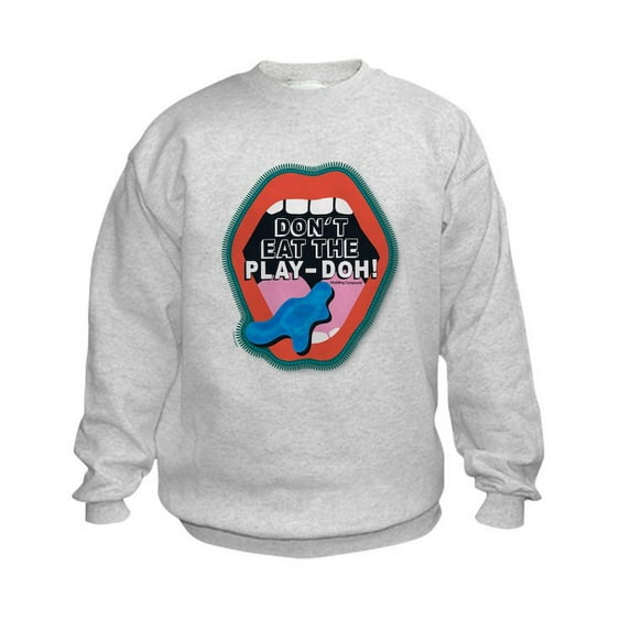 CafePress - Don't Eat The Play Doh! Sweatshirt - Kids Sweatshirt, Youth Crew Neck Sweatshirt
