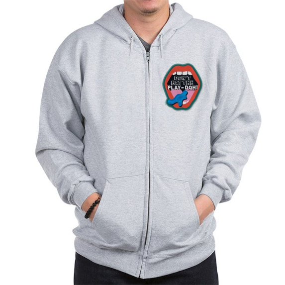 CafePress - Don't Eat The Play Doh! Sweatshirt - Zip Hoodie, Classic Hooded Sweatshirt with Metal Zipper