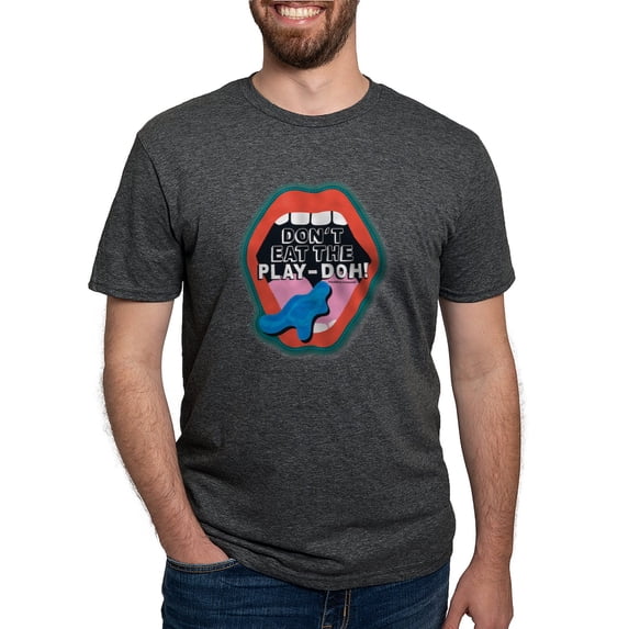 CafePress - Don't Eat The Play Doh! T Shirt - Mens Tri-blend T-Shirt