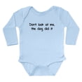 thumbnail image 1 of CafePress - Don't Look At Me, The Dog Did It Long Sleeve Infan - Long Sleeve Cotton Baby Bodysuit, 1 of 4