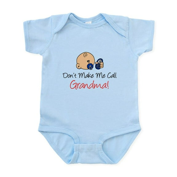 CafePress - Don't Make Me Call Grandma Infant Bodysuit - Baby Light Bodysuit, Size Newborn - 24 Months