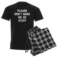 thumbnail image 1 of CafePress - Don't Make Me Do Men's Dark Pajamas - Men's Dark Loose Fit Cotton Pajama Set, 1 of 7