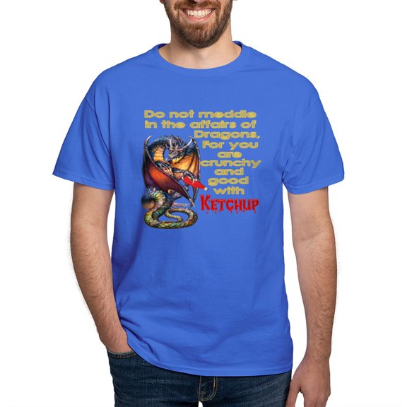 CafePress - Don't Mess With Dragons Dark T Shirt - Men's Classic Graphic Cotton T-Shirt