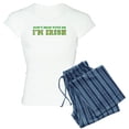 thumbnail image 1 of CafePress - Don't Mess With Me I'm Irish Women's Light Pajamas - Women's Short Sleeve Print T-Shirt and Pants Light Cotton Pajama Set, 1 of 7