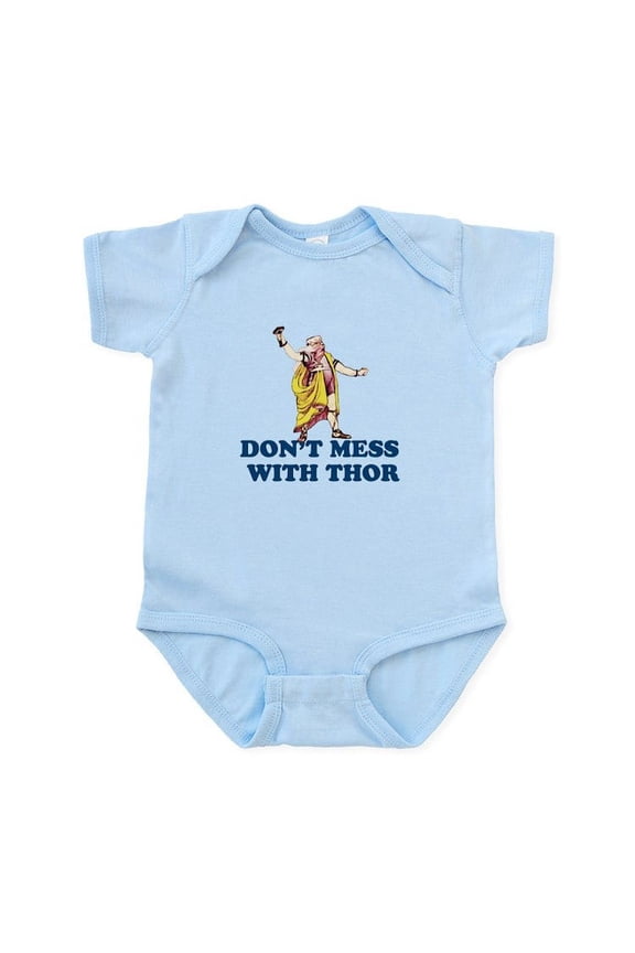 - Don't Mess With Thor Infant Bodysuit - Baby Light Bodysuit, Size Newborn - 24 Months