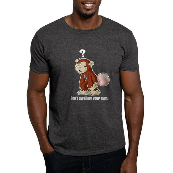 CafePress - Don't Swallow Your Gum (Black Dark T Shirt - Men's Classic Graphic Cotton T-Shirt