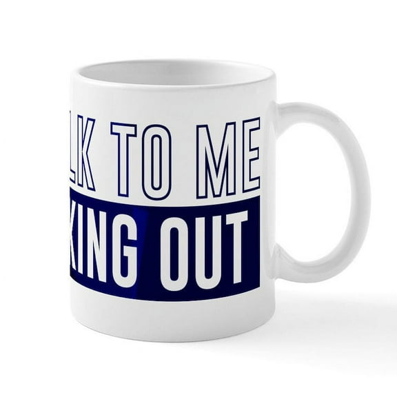 CafePress - Don't Talk To Me Mug - 11 oz Ceramic Mug - Novelty Coffee Tea Cup