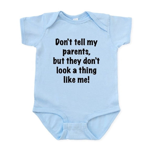 CafePress - Don't Tell My Parents Body Suit - Baby Light Bodysuit, Size Newborn - 24 Months