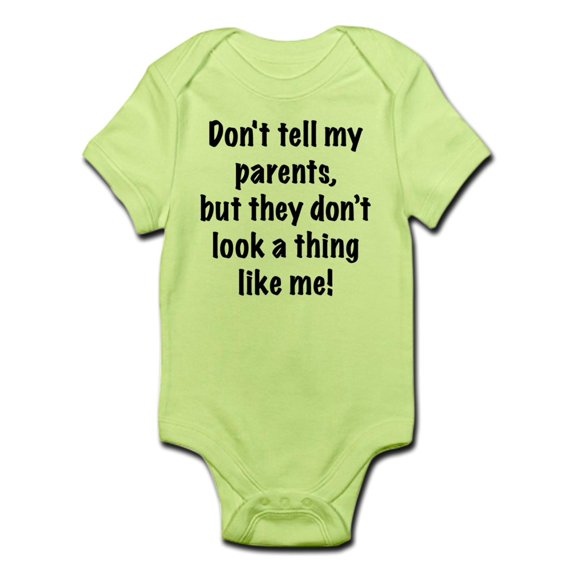 CafePress - Don't Tell My Parents Body Suit - Baby Light Bodysuit