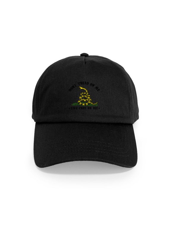 - Don't Tread On Me - Adjustable 100% Brushed Unisex Casual Cotton Baseball Cap, Beige, 1