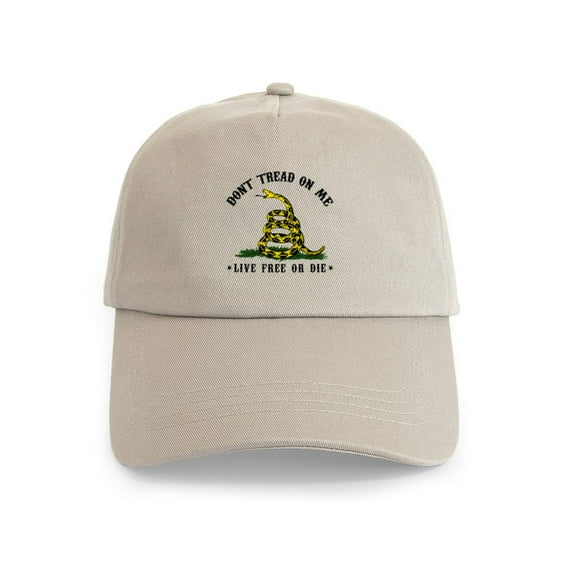 CafePress - Don't Tread On Me - Adjustable 100% Brushed Unisex Casual Cotton Baseball Cap, Beige, 1