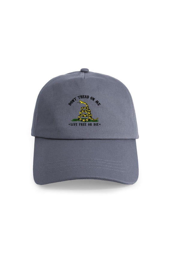 - Don't Tread On Me - Adjustable 100% Brushed Unisex Casual Cotton Baseball Cap, Beige, 1