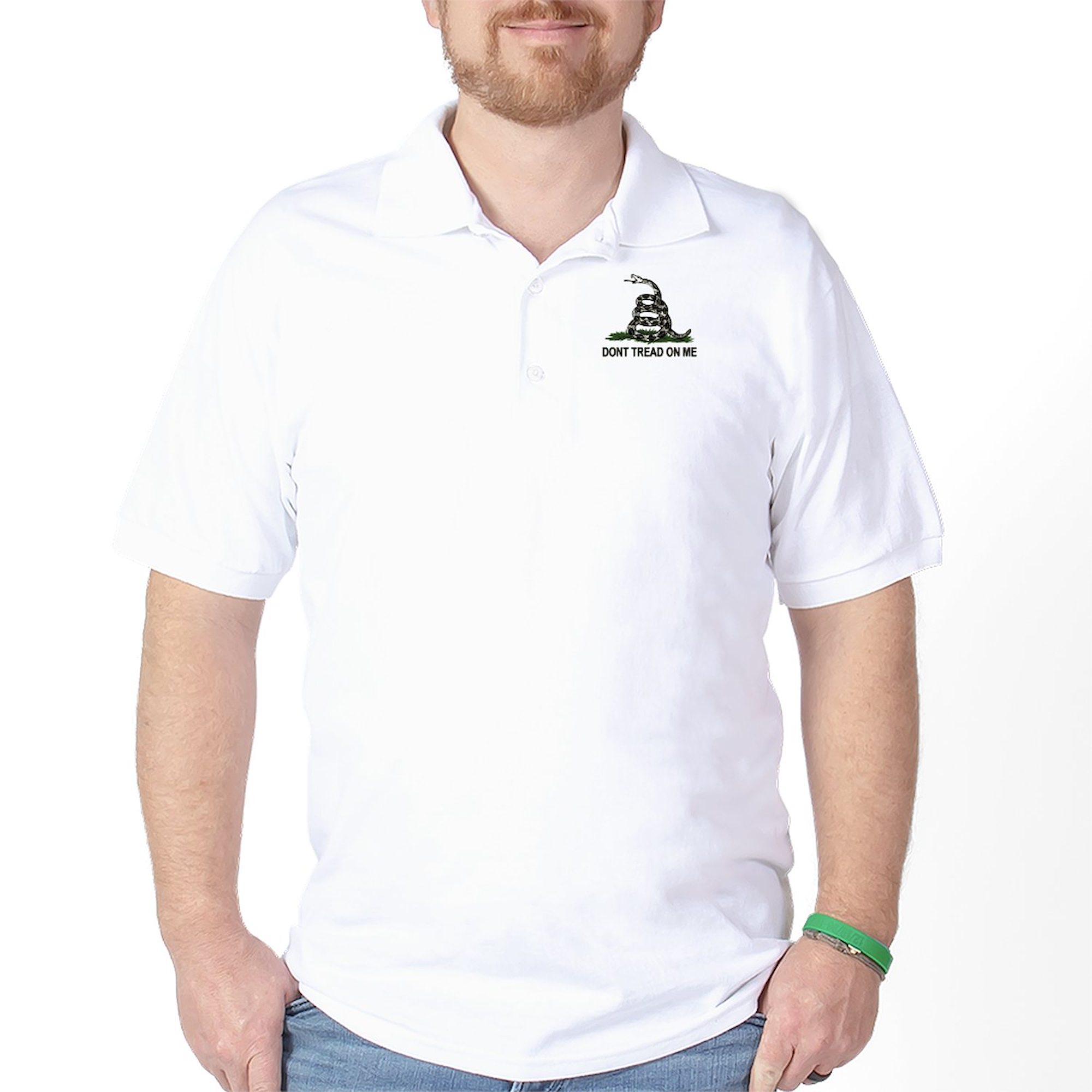 CafePress - Don't Tread On Me Golf Shirt - Golf Shirt, Pique Knit Golf Polo - image 1 of 4