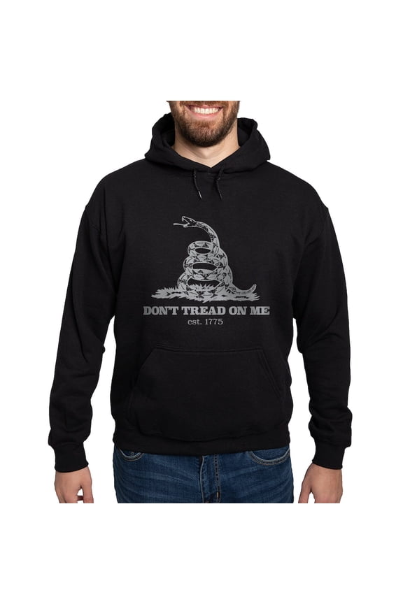 - Don't Tread On Me Hoodie (Dark) - Pullover Hoodie, Classic, Comfortable Hooded Sweatshirt
