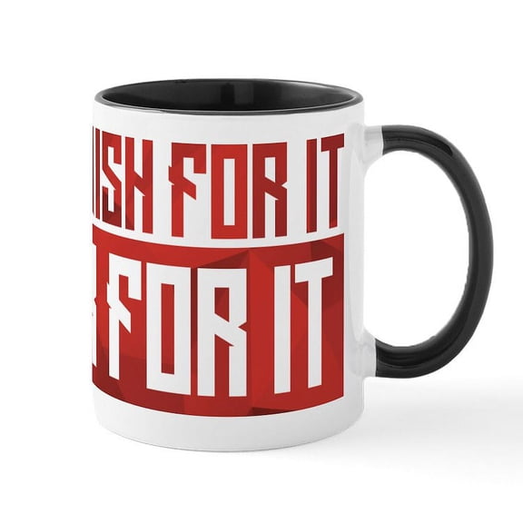 CafePress - Don't Wish For It Red Mug - 11 oz Ceramic Mug - Novelty Coffee Tea Cup