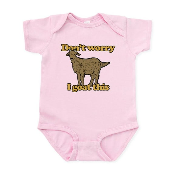 CafePress - Don't Worry I Goat This Baby Light Bodysuit - Baby Light Bodysuit, Size Newborn - 24 Months