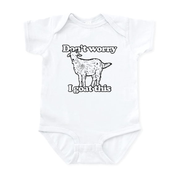 CafePress - Don't Worry I Goat This Baby Light Bodysuit - Baby Light Bodysuit, Size Newborn - 24 Months