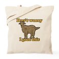 thumbnail image 1 of CafePress - Don't Worry I Goat This Tote Bag - Unisex Canvas Tote Bag, Beige, 1-Piece, 1 of 6