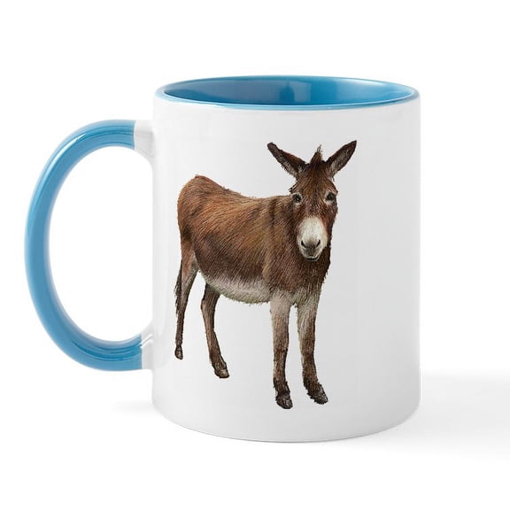 CafePress - Donkey Mug - 11 oz Ceramic Mug - Novelty Coffee Tea Cup