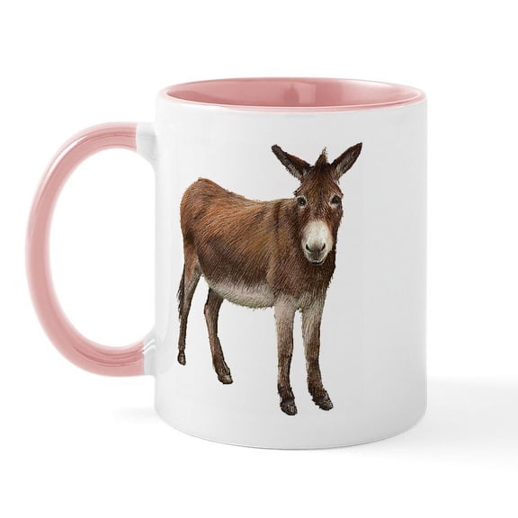 CafePress - Donkey Mug - 11 oz Ceramic Mug - Novelty Coffee Tea Cup