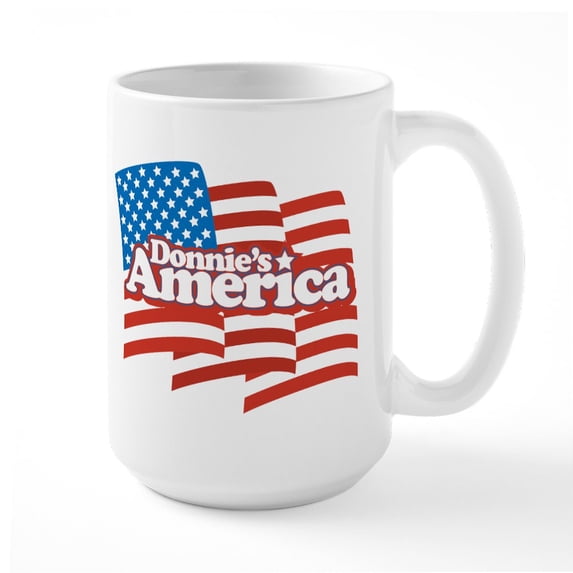 CafePress - Donnie's America Large Mug - 15 oz Ceramic Large White Novelty Mug