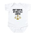 thumbnail image 1 of CafePress - Dont Drop Me My Uncle Is A Lawyer Body Suit - Baby Light Bodysuit, Size Newborn - 24 Months, 1 of 4