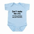 thumbnail image 1 of CafePress - Dont Make Me Cry. Ill Tell My Grammy And Youll Be - Baby Light Bodysuit, Size Newborn - 24 Months, 1 of 4