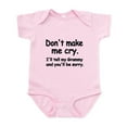 thumbnail image 1 of CafePress - Dont Make Me Cry. Ill Tell My Grammy And Youll Be - Baby Light Bodysuit, Size Newborn - 24 Months, 1 of 4