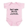 thumbnail image 1 of CafePress - Dont Make Me Cry.Ill Tell My Papa And Youll Be Sor - Baby Light Bodysuit, Size Newborn - 24 Months, 1 of 4