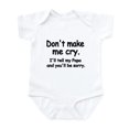 thumbnail image 1 of CafePress - Dont Make Me Cry.Ill Tell My Papa And Youll Be Sor - Baby Light Bodysuit, Size Newborn - 24 Months, 1 of 4