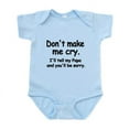 thumbnail image 1 of CafePress - Dont Make Me Cry.Ill Tell My Papa And Youll Be Sor - Baby Light Bodysuit, Size Newborn - 24 Months, 1 of 4