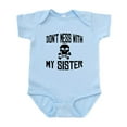 thumbnail image 1 of CafePress - Dont Mess With My Sister Body Suit - Baby Light Bodysuit, Size Newborn - 24 Months, 1 of 4