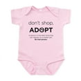 thumbnail image 1 of CafePress - Dont Shop, Adopt Infant Bodysuit - Baby Light Bodysuit, Size Newborn - 24 Months, 1 of 4