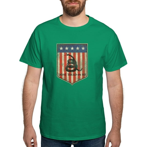 CafePress - Dont Tread On Me Distressed T Shirt - Men's Classic Graphic Cotton T-Shirt