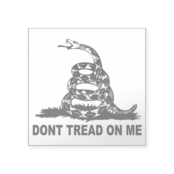 CafePress - Dont Tread On Me Sticker - Square Sticker 3" x 3"